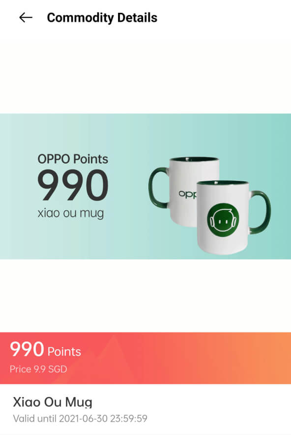 My OPPO App Exclusive Points Rewards