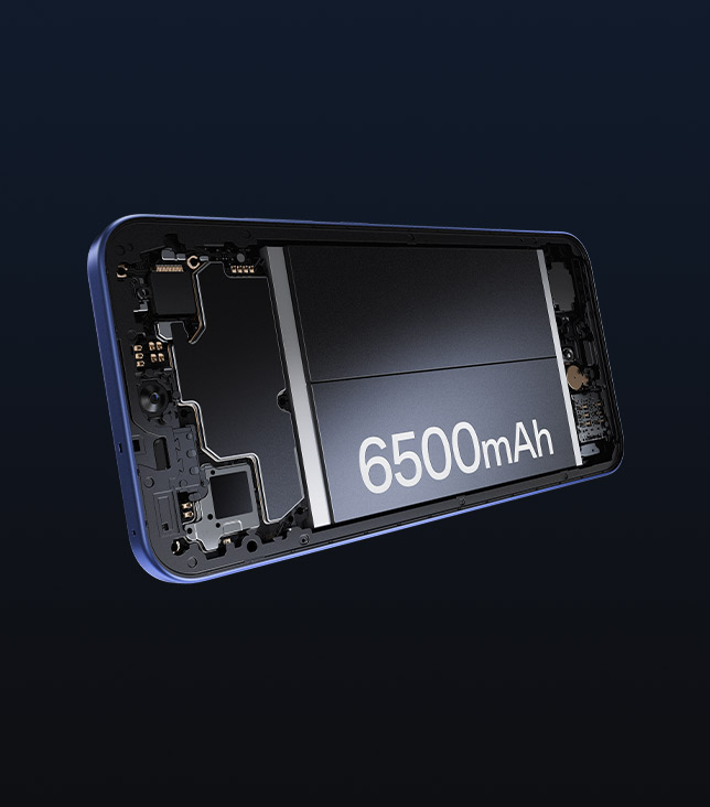 แบตเตอรี่ใหญ่ 6500mAh