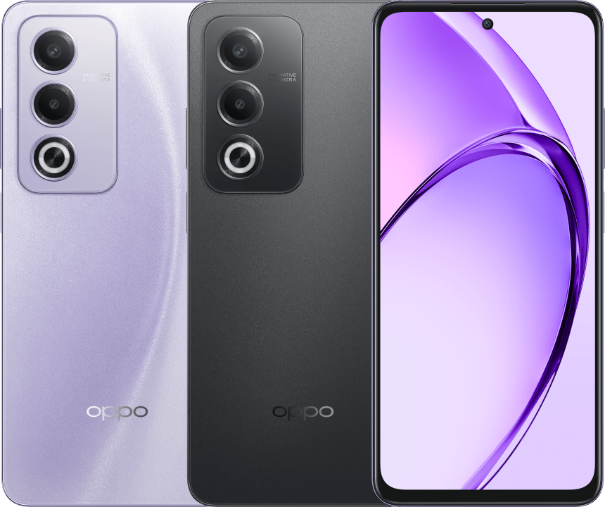 GOKEN Cover Per Oppo A80 5G - Custodia In Silicone Morbido Antiurto Con Effetto Gradiente Viola-Blu