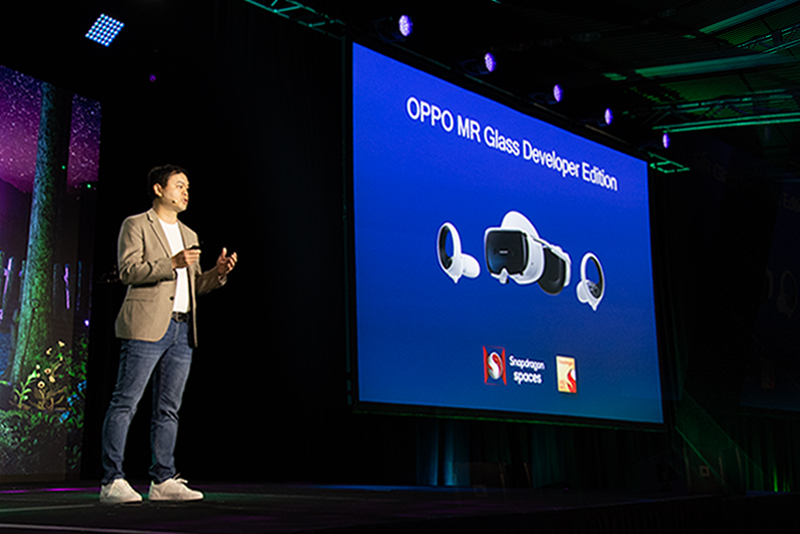 OPPO Launches MR Glass Developer Edition for Snapdragon Spaces™ XR Developers Platform at AWE 2023 to Boost Collaborative XR Innovation.