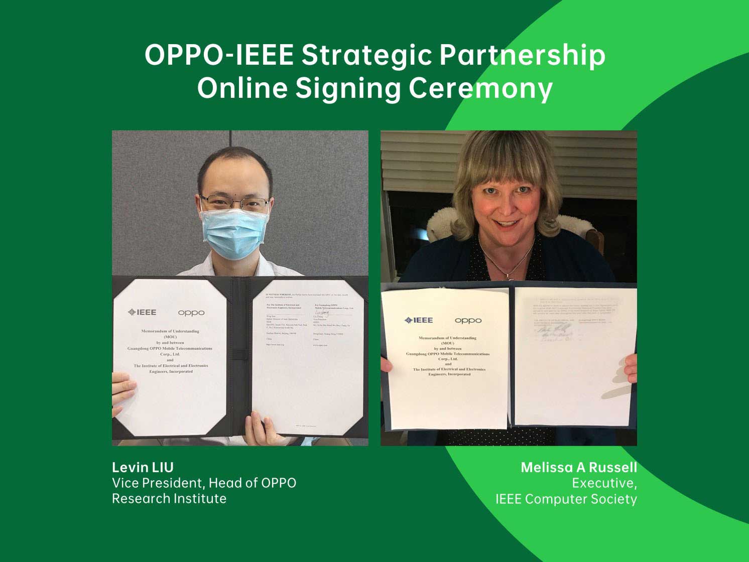 OPPO Reach Strategic Partnership with IEEE To Deepen International Academic Exchanges and Participate In Forming Global Technical Standards
