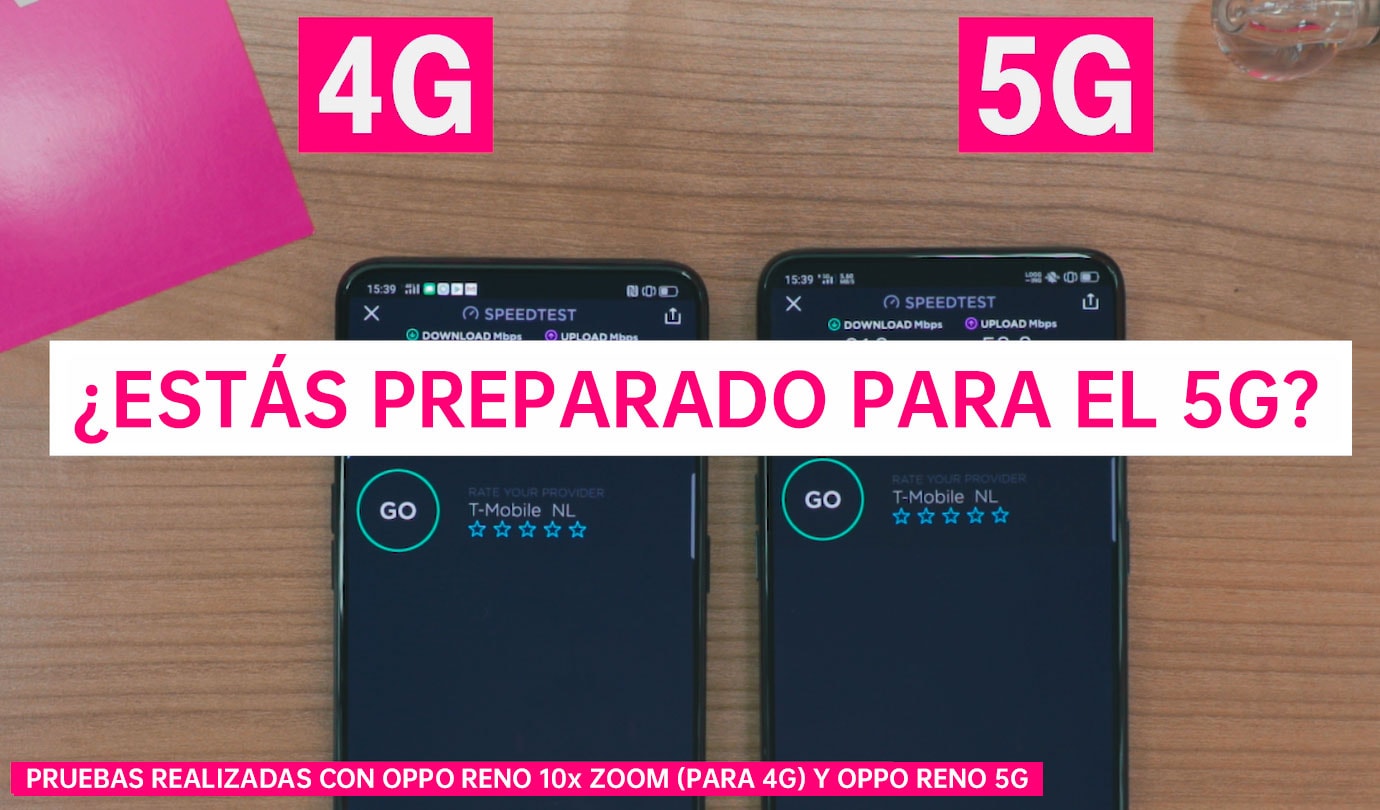 OPPO Reno 5G alcanza velocidades de descarga de hasta 850 Mbps en las pruebas de T-Mobile en Holanda