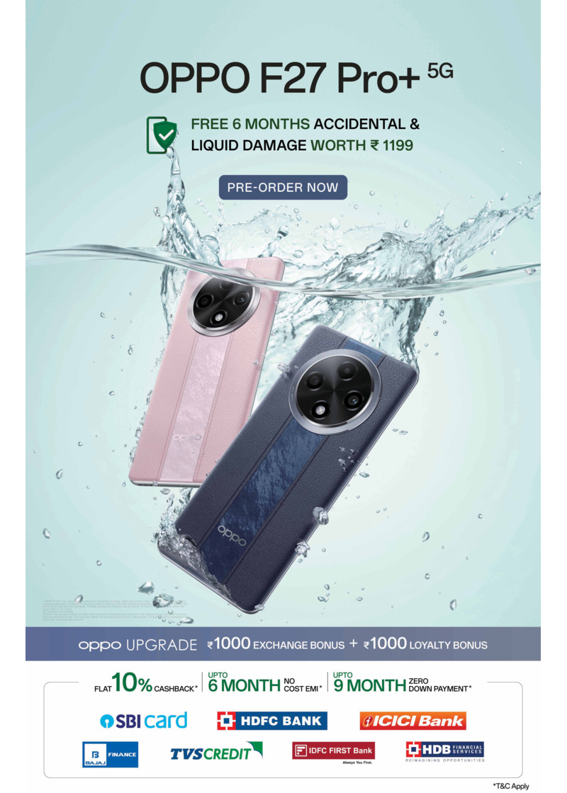 OPPO Introduces F27 Pro+ 5G: India's first IP69-Rated Super-Rugged ...