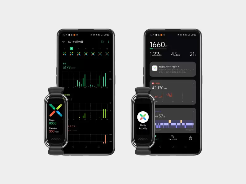 OPPO国内初のスマートバンド製品 血中酸素レベル測定機能を搭載した