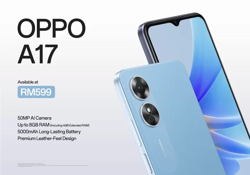 OPPO A17 Debuts in Malaysia