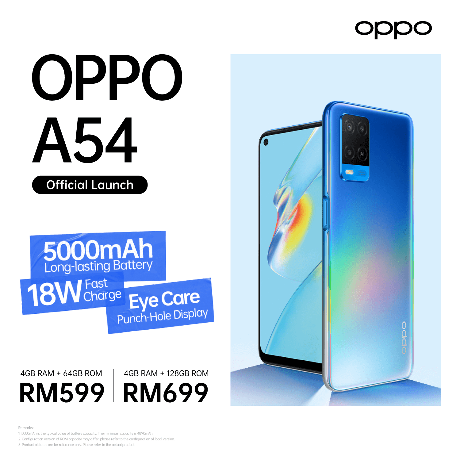 Oppo A54 Launches In Malaysia At Only Rm599 Oppo Malaysia