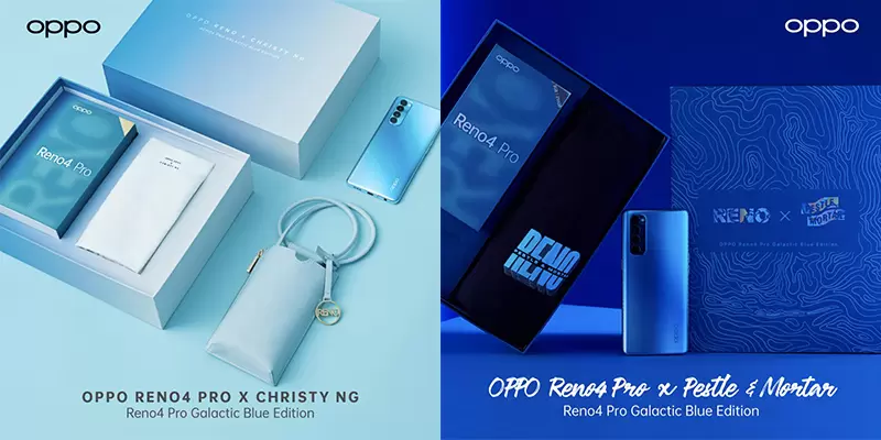 A New Blue Fashion Statement Christy Ng x OPPO Reno4 Pro Galactic Blue