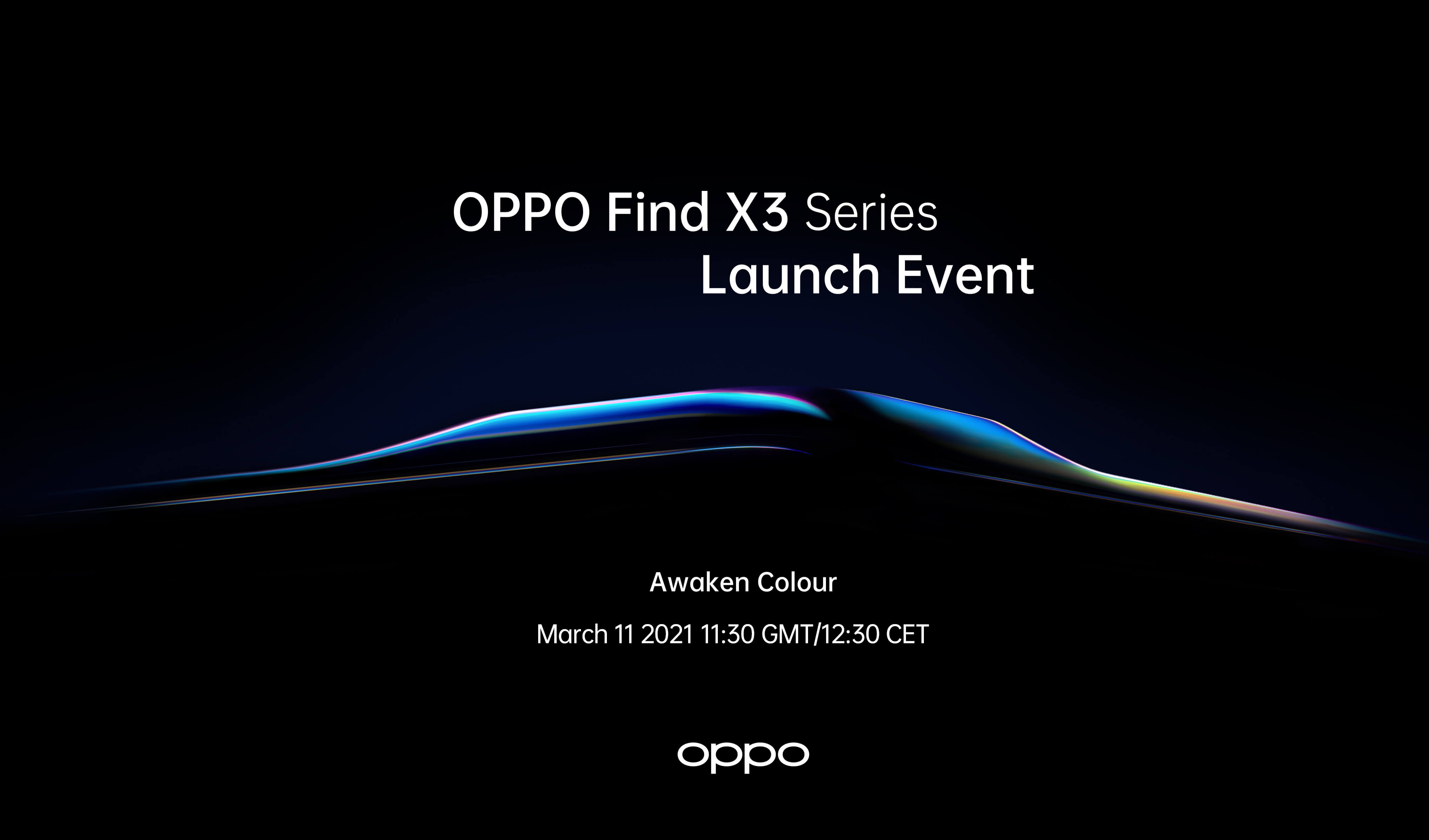 OPPO lanceert Find X3 Series met 1 miljard kleuren op 11 maart