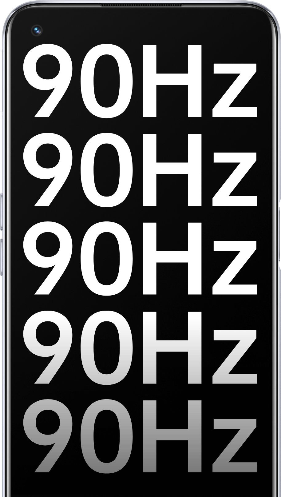 OPPO A74 5G อัตราการรีเฟรช 90Hz