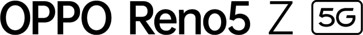 Reno 5Z logo black backgorund