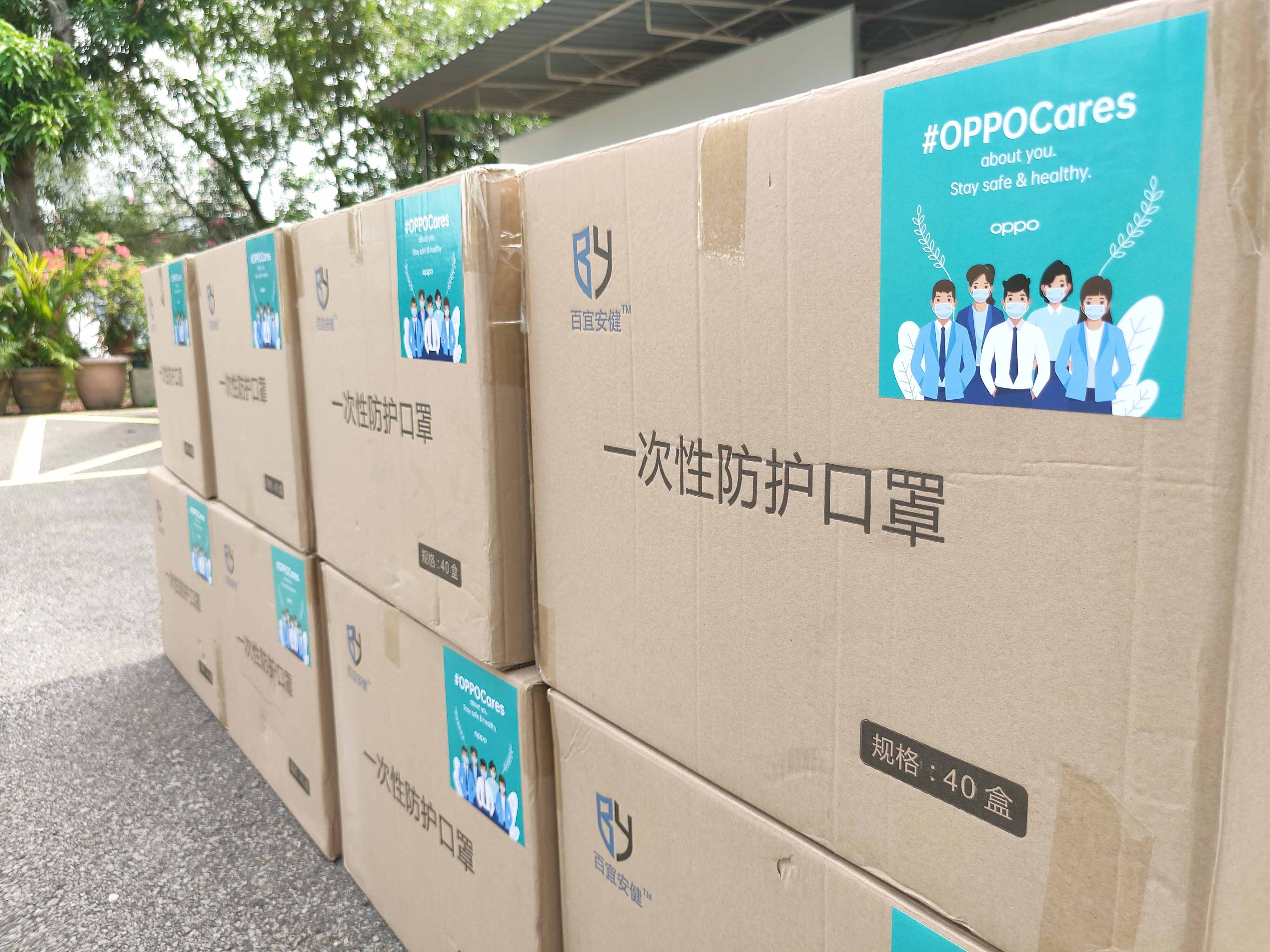 OPPO Singapore partners with Singapore Red Cross to donate masks in fight against COVID-19