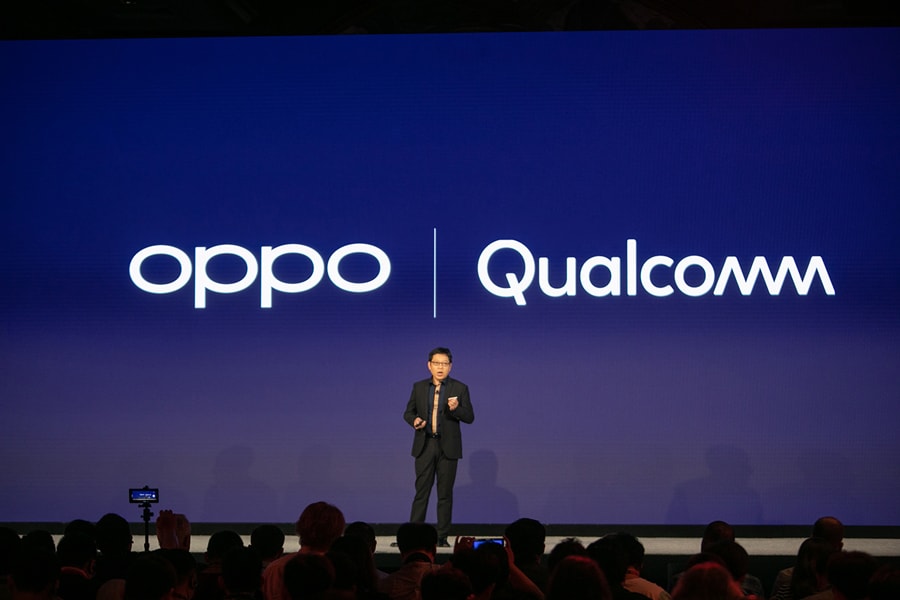 圖說：OPPO副總裁暨全球銷售總裁吳強於Qualcomm Snapdragon技術峰會發表主題演講