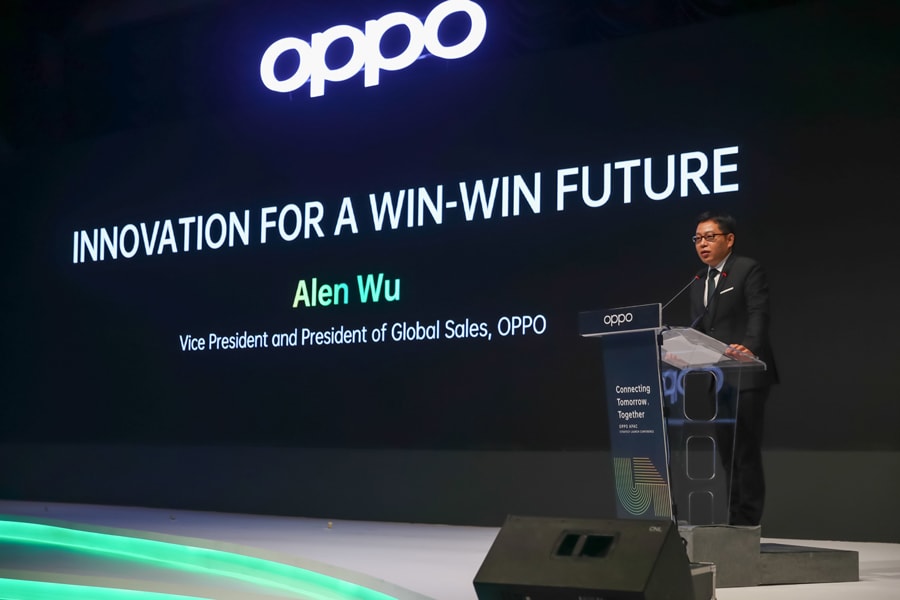 圖說：OPPO副總裁暨全球銷售總監吳強表示OPPO未來除在軟硬體方面不斷升級，更將佈局IoT領域為全球客戶與夥伴創造更多機會。